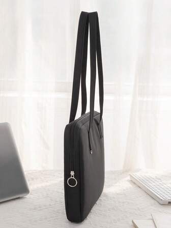 Solid Color Polyester Laptop Bag