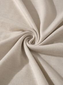 ROMWE MEN Street Life Men Star & Slogan Graphic Y2k T-Shirt - Beige - View 5