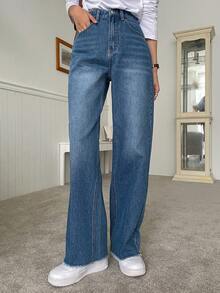 DAZY Rửa thuốc tẩy Quần legging thẳng - Rửa trung bình - Xem 2