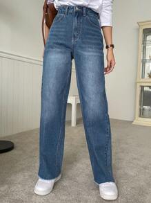 DAZY Rửa thuốc tẩy Quần legging thẳng - Rửa trung bình - Xem 4