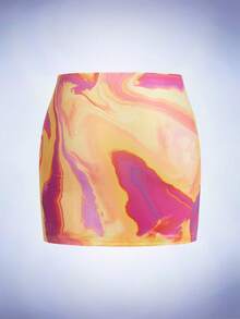 SHEIN ICON Váy nữ Thùa khuyết Tất cả trên in Gợi cảm - Nhiều màu - Xem 2