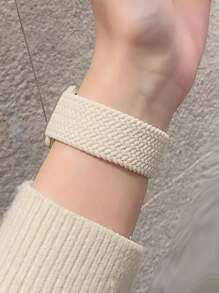 1 Stück Unisex elastisches Nylon geflochtenes Armband kompatibel mit Uhrserien 10/9/8/7/6/5/4/3/2/1/SE, 38mm 40mm 41mm 42mm 44mm 45mm 46mm 49mm