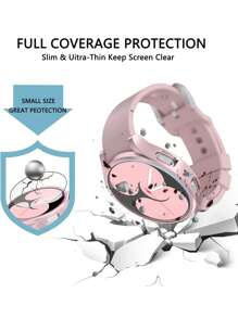 6pcs/Set Men Women Mixed Color Fashionable Anti-Fall PC Smart Watch Case & Screen Protector Tempered Film,Compatible With Samsung Galaxy Watch Case 40mm/44mm/45mm,Compatible With Samsung Galaxy Watch 4/5/5pro,Intelligent Watch Case Accessories - Multicolor - View 7