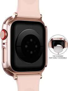 6 件/套时尚防摔超薄钢化玻璃保护套兼容 Apple Watch 38/40/41/42/44/45/46/49mm，兼容 Apple Watch Ultra/SE/Series 10/9/8/7/6/5/4/3/2/1，智能手表配件