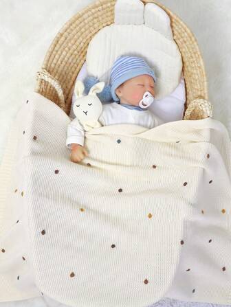1 st Baby Polka Dot Pattern Swaddling Filt Love Valentine