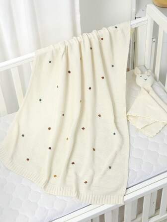 1 st Baby Polka Dot Pattern Swaddling Filt Love Valentine