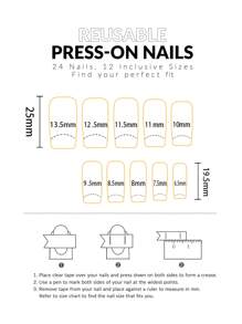 24pcs Long Square White French Manicure Nails, Simple Summer Style Wear With 1pc File And 1pc Gel Glue, Suitable For Women Dates & Daily Wear - Multicolor - View 5