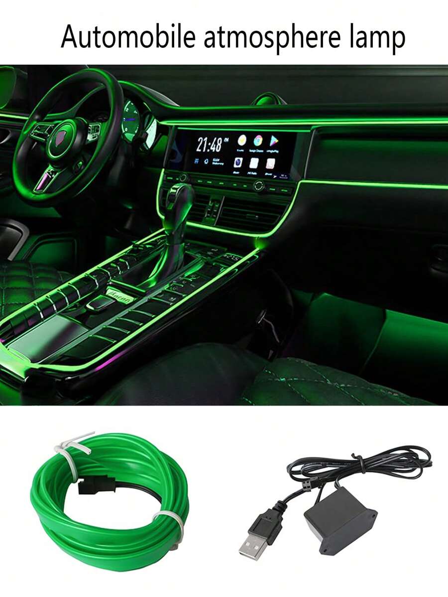 Car Decorative Lamp - Green - View 1