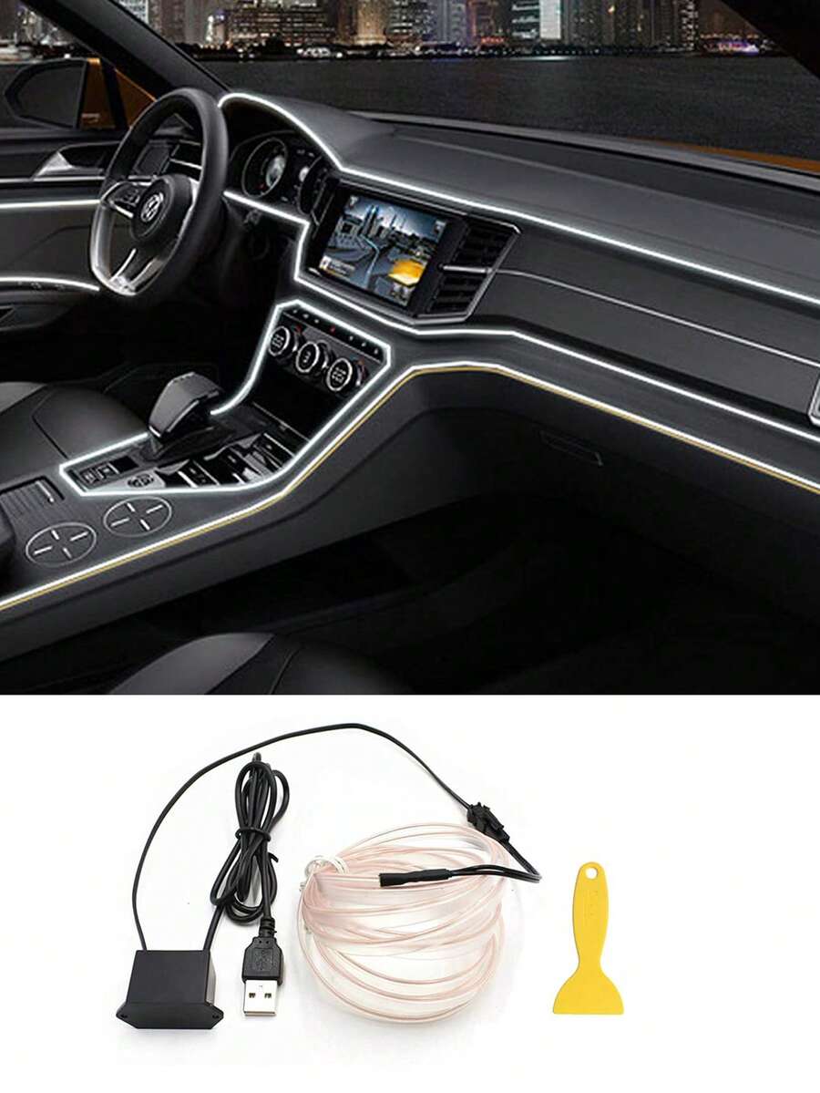 Car Decorative Lamp - White - View 1