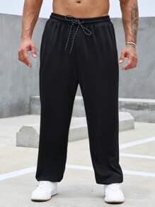 Manfinity Homme Quần Nam Dây kéo Túi màu trơn Giải trí - màu đen - Xem 5