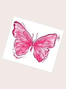 1張蝴蝶樣式紋身貼紙手腕身體小臨時紋身貼