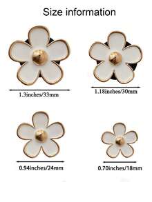 4pcs Flower Design Car Air Outlet Clip - Multicolor - View 5
