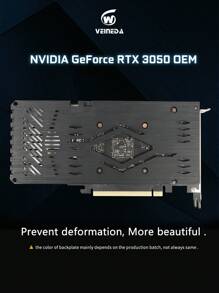 Veineda Geforce Rtx 3050 8gb Nvidia顯示卡遊戲顯示卡,128位gddr6,rtx3050 Gpu,pcie 4.0,用於桌上型電腦愛好者 - 黑色 - 查看 4