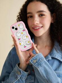 SHEIN X MOLANG Wave Edge Tpu Material Mobile Phone Case - Multicolor - View 2