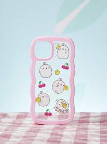 SHEIN X MOLANG Wave Edge Tpu Material Mobile Phone Case - Multicolor - View 3