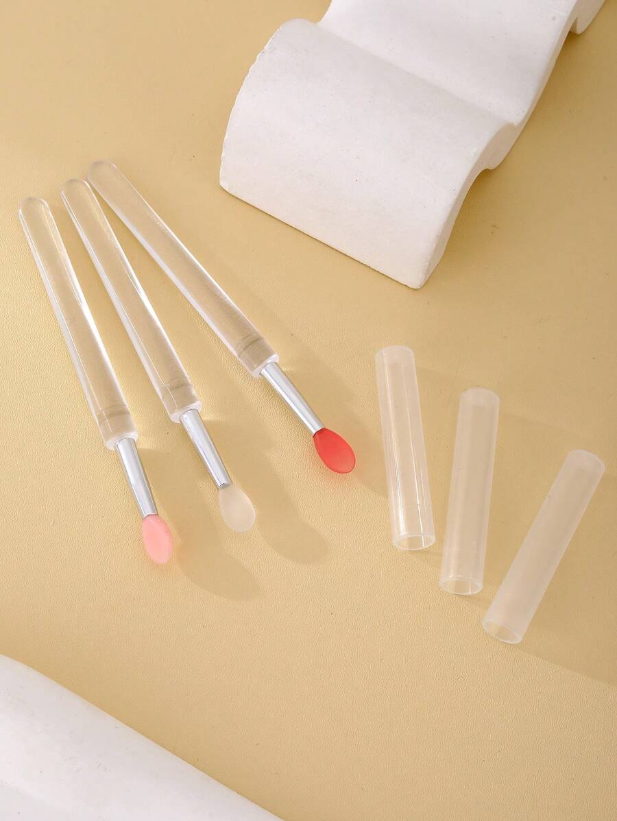 3 Cái Cọ Môi Bàn Chải Mỹ Phẩm Dụng Cụ Trang Điểm - Trong sáng - Xem 1