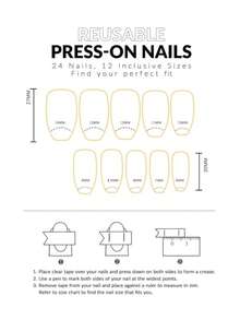 Elevate Your Style With 24pcs Marbling Gold Foil Shattered Glass Accent Short Square Full Cover Fake Nail Press On Nails Set Nail Supplies - Multicolor - View 3