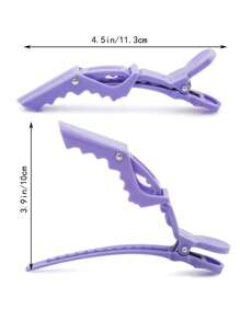 髮夾,5入組沙龍專業美髮夾頭髮DIY造型工具 - 黑色 - 查看 2