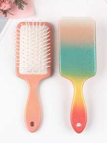 Cepillo para el cabello con cojín, 1 cepillo para el cabello con paleta, cepillo para el cabello con cerdas de jabalí, peine para desenredar el cabello - Multicolor - Ver 1