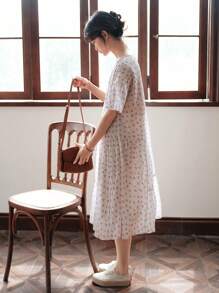 DAZY 碎花荷葉邊娃娃裙 - 彩色 - 查看 8