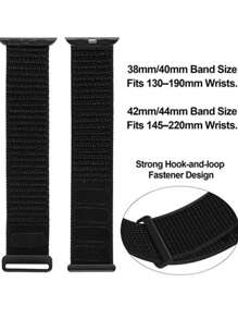 1入組男士女士藍色撞色飾邊時尚聚酰胺錶帶45/49/38/40/41/42/44/mm，兼容Apple Watch Ultra/SE/8/7/6/5/4/3/2/1 - 藍色 - 查看 3