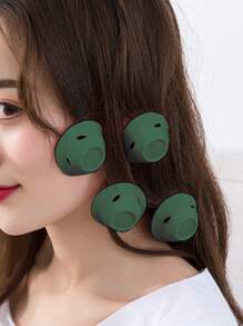 10 件裝 Smilco 矽膠捲髮器套裝,包括 5 個大號和 5 個小號,適合女士和女孩 - 綠色 - 查看 2