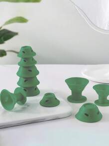 10 件裝 Smilco 矽膠捲髮器套裝,包括 5 個大號和 5 個小號,適合女士和女孩 - 綠色 - 查看 3