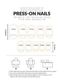 Nâng cấp diện mạo của bạn ngay lập tức với bộ 24 móng tay giả hình trái tim vuông ngắn phủ toàn bộ móng tay giả - Nhiều màu - Xem 4