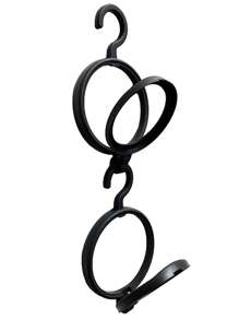 2pcs Wall Mount Wig Holder Stands - Black - View 2