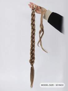 Phần mở rộng tóc tổng hợp đuôi ngựa dài thẳng tự làm - Lạc đà - Xem 7