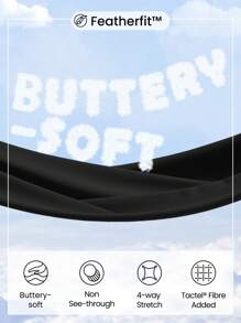 GLOWMODE Featherfit™網眼溜背運動內衣 - 黑色 - 查看 8