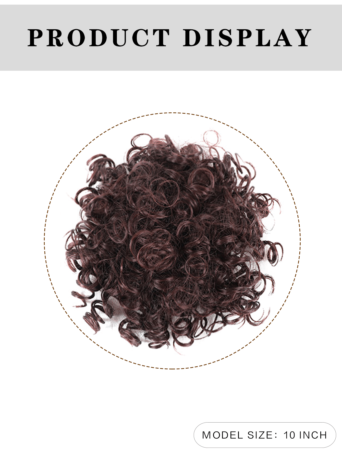 Drawstring Short Curly Synthetic Hair Bun SHEIN USA