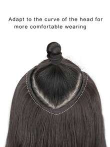 中等卷合成纖維接髮 - 黑色 - 查看 6