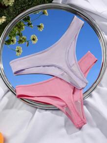 3件字母圖案內褲套裝 - 彩色 - 查看 6