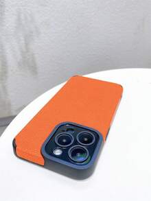 1 Ốp điện thoại mềm bằng da PU có tính năng chống rơi, chống mồ hôi, chống vân tay, chống mài mòn và không phai màu Tương thích với iPhone - trái cam - Xem 7
