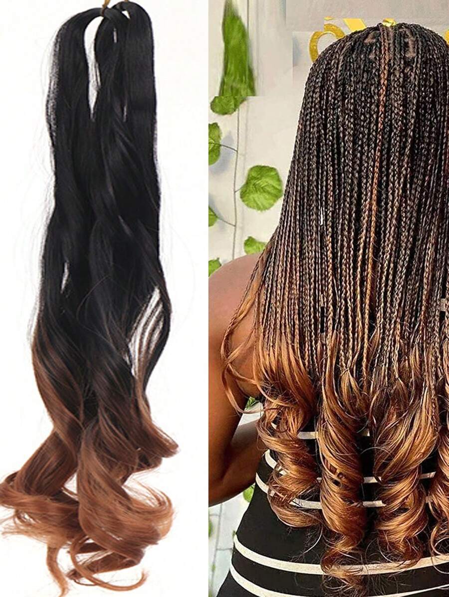 漸層長款卷合成纖維接髮 - 漸層 - 查看 1