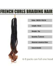 漸層長款卷合成纖維接髮 - 漸層 - 查看 5