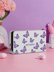 1 vỏ silicon họa tiết con bướm Tương thích với đế cắm Oled của Nintendo Switch - Nhiều màu - Xem 1
