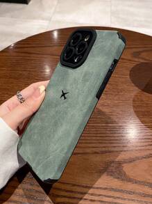 1件人造皮革紋理TPU飛機彩繪手機殼，適用於Apple 11、12、13、14、12PROMAX、13PROMAX、15、15PRO、15PLUS、15PROMAX、16、16Pro、16Plus、16Promax以及A11、A12、A20S、A32、A50、A51、A52、A71、A73、S20FE、S21、S22、A04、A13、A24 - 彩色 - 查看 3