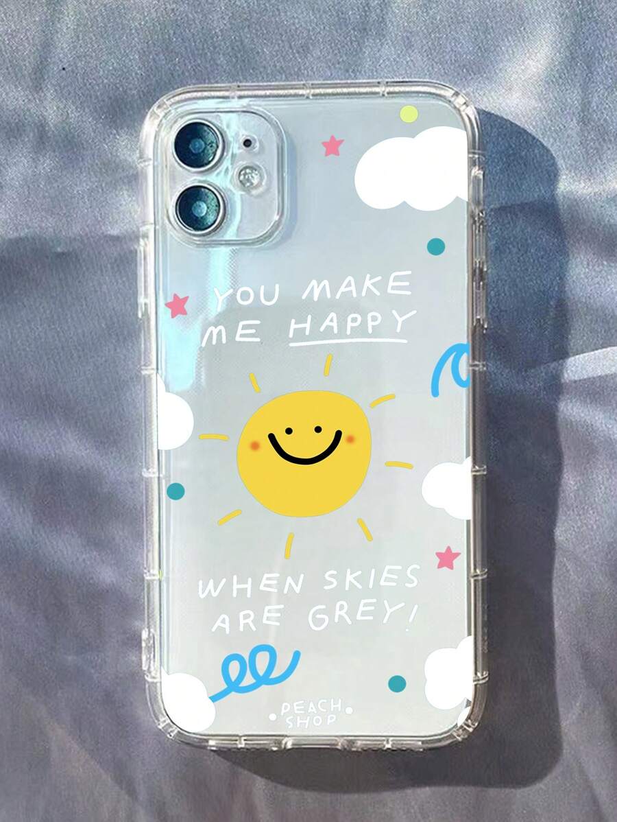 太陽和字母圖案手機殼 - 彩色 - 查看 1