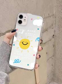 太陽和字母圖案手機殼 - 彩色 - 查看 2