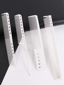 4 Chiếc Lược Chải Tóc Tối Giản Detangling Lược Chải Tóc Đơn Giản Bộ Lược Chải Tóc Du Lịch Tại Nhà Cho Salon Làm Tóc - trắng - Xem 1
