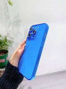 金屬亮絲透明手機殼 - 藍色 - 查看 3