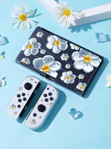 花朵圖案矽膠套適用於OLED - 彩色 - 查看 1