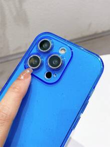 金屬亮絲透明手機殼 - 藍色 - 查看 5