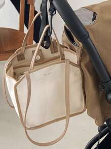 Baby Multifunctional Diaper Bag - Beige - View 5