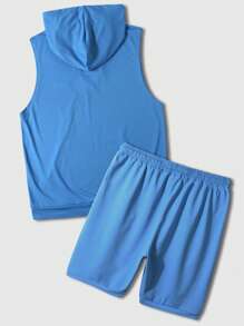 Manfinity Campus Court Bộ hai mảnh Nam - Màu xanh lam - Xem 3