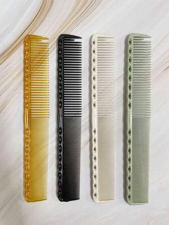 Peine de doble cara antiencrespamiento, 1 pieza de resina de 18,9 cm, peine multifuncional clásico para corte de pelo, peine para desenredar el cabello para salón