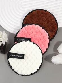 MAANGE 3pcs/10pcs Makeup Remover Puff,Soft And Skin Friendly Face Towel,Cleanning Tools Easy Carrying For Travel - Multicolor - View 7