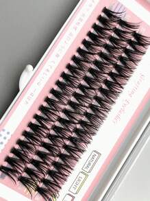 假睫毛,1盒40DC卷13mm混合朵毛簇睫毛局部睫毛延長假睫毛 - 米色 - 查看 5